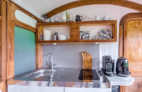 Walberton House | Railway carriage accommodation with tennis court!