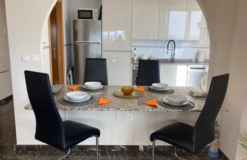 Los Puertos Apartment | RDV03- 2 Bed 2 Bath Frontline Beach Rosas de Los vientos, Isla Plana