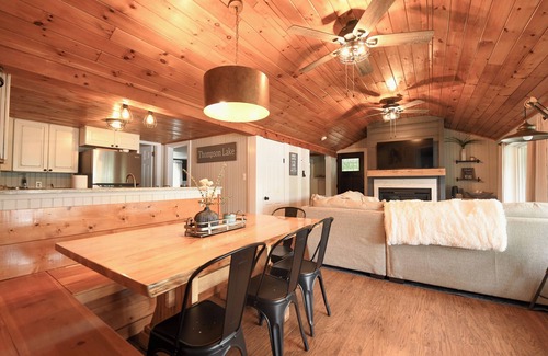 Oxford House | Recently updated home on Thompson Lake with gorgeous sandy beach!