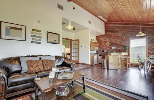 Spicewood House | Regal riverfront home with 2 cabins & private dock - 2 miles to marina