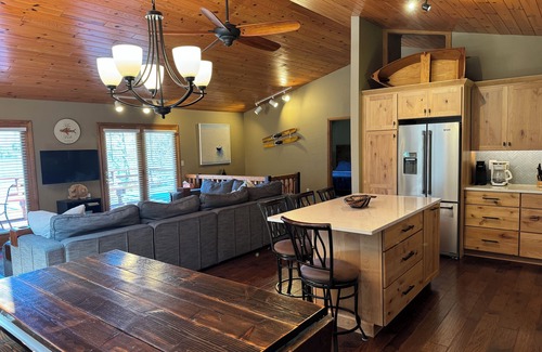 Central Lake House | Relaxing Year-Round Lakefront Retreat! Newly Remodeled Kitchen!