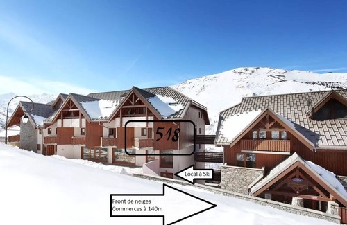 Valmeinier Apartment | Renovated Apartment for 5 People Near the Snow Front
