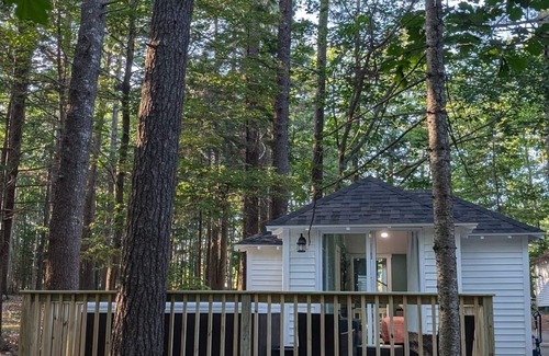 Bar Harbor Apartment | Renovated Cabin WITH HOT TUB Tucked in Pines Cabin 9