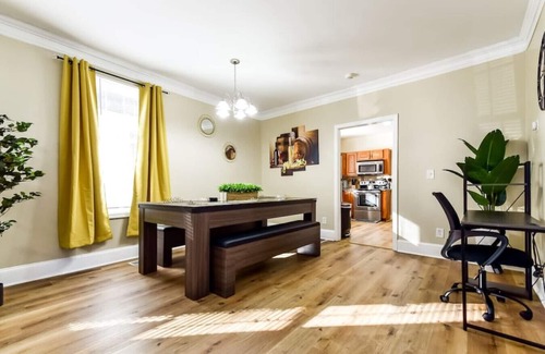 Peoplestown House | Renovated Home with Front Porch, Back Deck, Pool Table, Desk, PetFriendly