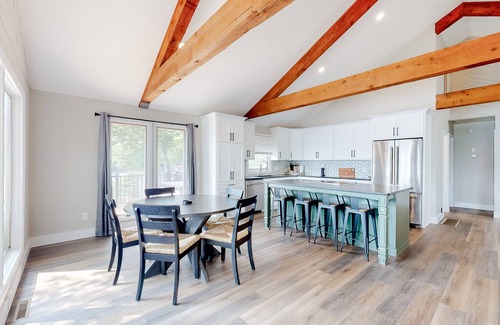 Rocky Mount House | Renovated lakefront home with dock/water access, game room, decks & grill