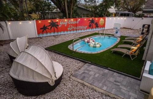 Seminole House | Resort Style Backyard Pool Sport Court Putt Putt