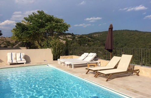 Saint-Andeol-de-Berg House | Restored Magnanerie, heated pool, 2 discreet cats live outside in summer
