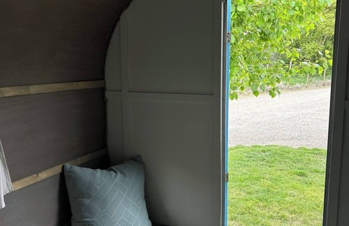 Lava Hot Springs House | Retro Camper king size bed