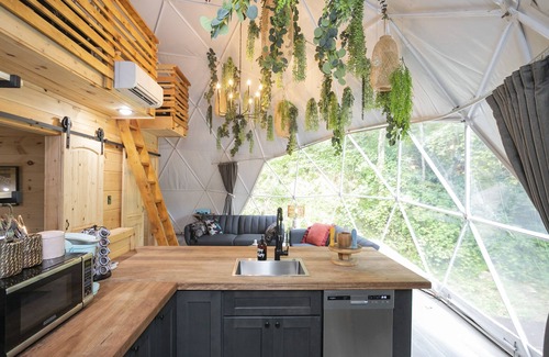 Cosby RV Rental | 🎢⛈️ Riders on the Storm Dome by GLAMP | Hot Tub🛁 | Outdoor Fire Pit 🔥