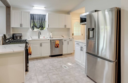Cotter House | Riverfront Home w/Porches & Views in Cotter!