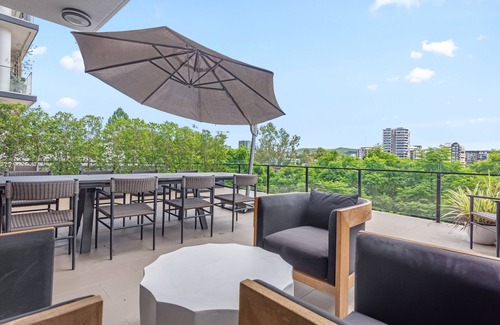 West End Apartment | Riverfront Retreat! ~2Bed/2Bath/1Car/Huge Balcony