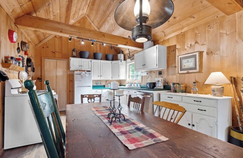 Rangeley House | Rock Ledge - Relax & Renew in turn-of-century log cabin with side cabin