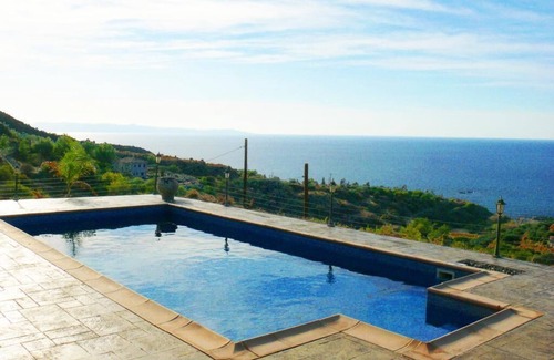 Pomos Villa | Romantic 3-bed villa w/fireplace & pool overlooking the Mediterranean