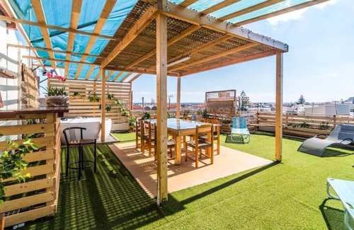 Palaiochora Apartment | Roofgarden home w/jacuzzi