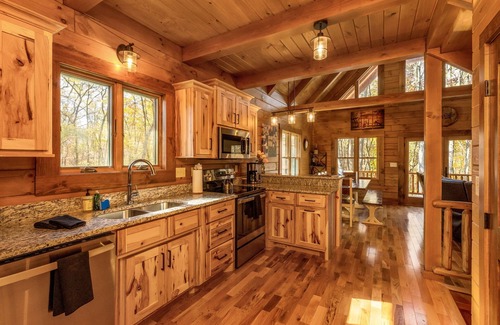Logan Cabin | Rustic Elegance with Hot Tub, Game Room, and pets welcome!