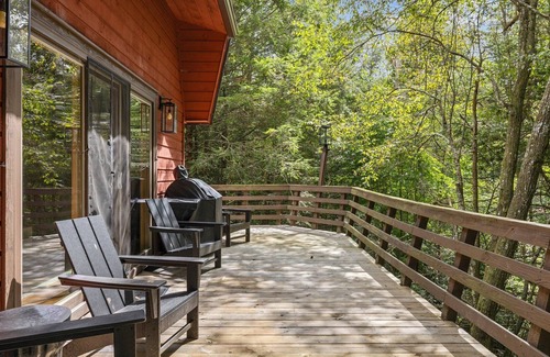 Mars Hill Cabin | Rustic Home w Hot Tub, Pool & Golf