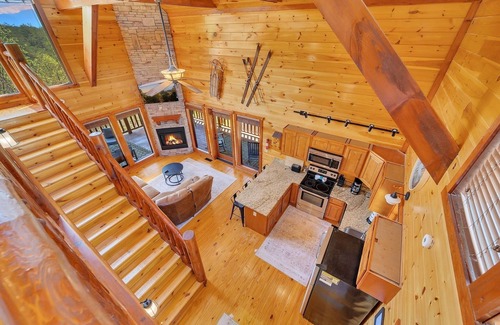 Sevierville Cabin | Ryder's View - Spacious 1 bedroom with GameRoom and Mountain Views! 1 Cabin by RedAwning