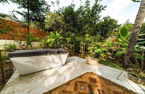 Saladita Apartment | Sacred Surf Retreat - Ice Bath, Yoga, Pool, Temple