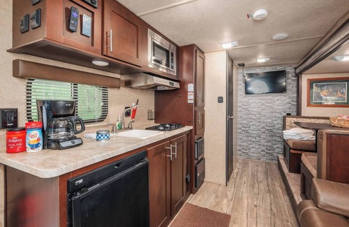 Roan Mountain House | Safe Haven Farm Wolf Pup RV Camper Roan Mountain