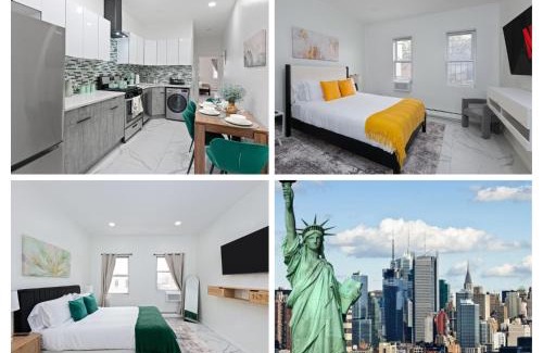 Union City Apartment | Sage Stay- Modern 2BR Apartment - Sleeps 6 - 25 Min to NYC