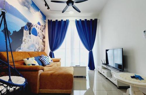 Shah Alam Apartment | Santorini Holiday Resort Style Staycation 3 rooms