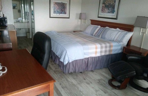 Trailer Estates Hotel | Sarasota “Deluxe King Waterfront Suite” #201 At the Hotel at 7150 N TAMIAMI TR