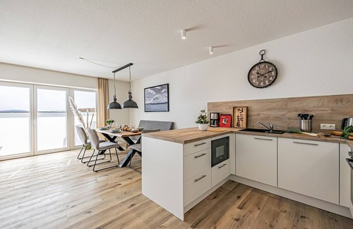 Schleswig Apartment | Schlei-Koje 1 - sauna, shower, desk, terrace, beach chair, garden furniture