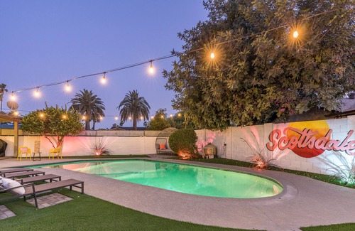 Scottsdale Highlands Five House | Scottsdale Resort Life! Amazing Pool, 5 Mins to Old Town, In-Home Recreation