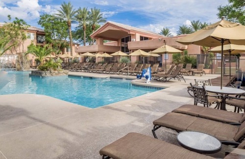 North Scottsdale Resort | Scottsdale Villa 2 BR Condo with Pool near TPC Golf Course