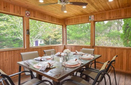 Wellfleet House | Screened in porch and fantastic game room