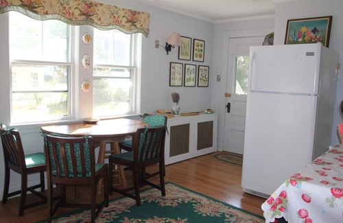 Wiscasset House | Sea breeze and summer flowers out on the deck
