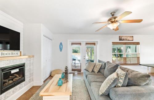 Vilano Beach House | Seamora Ocean Hot Tub Firepit
