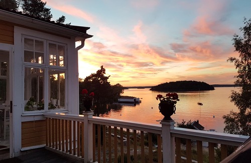 Vaxholm House | Seaside villa with private jetty and sauna. Near Stockholm. 12 beds.