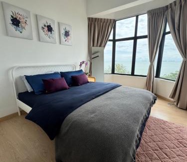 Tanjung Kling Apartment | SEAVIEW - BEACHFRONT - 2BR Apartment - Corner Unit- Mutiara Melaka Beach Resort Pantai Puteri