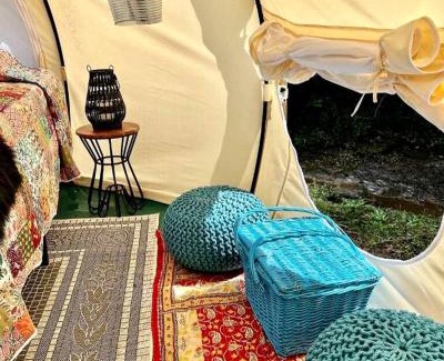 Rogersville Other | Secluded Bell Tent with Outdoor Shower and Deck in Alabama
