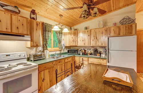 Farwell Cabin | Secluded Farwell Cabin w/Fire Pit & Gas Grill!