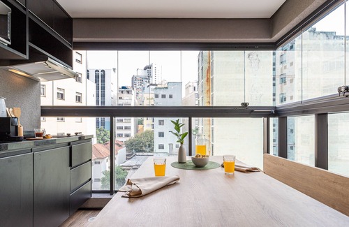 Vila Buarque Condo | Share Consolação by Viva - Prédio completo na Consolação com piscina no rooftop próx ao Mackenzie