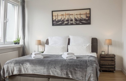 Stadtkern Apartment | Skyline-Apartment mit Blick auf Essen