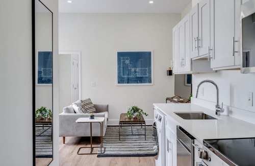 Center City East Apartment | Sosuite 1BR Apt w W D Gym Lounge Park View