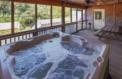 Rodanthe House | Soundside Dog Friendly Home w/Hot Tub, Easy Windsports Access, Beach Nearby