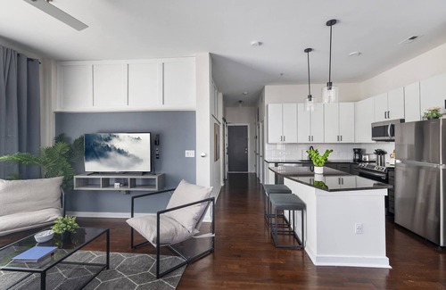 First Ward Apartment | Spacious 2BD With Private Balcony and Free Parking 2