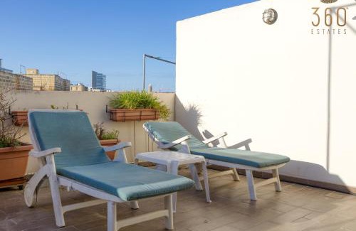 Ta' Xbiex Apartment | Spacious 2BR home with Large, Private Sun Terrace by 360 Estates