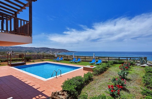 Milatos Villa | Spacious 3-Bedroom Pool Villa with sea and mountain views 47km from Heraklion