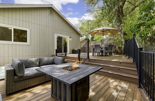 Fetters Hot Springs-Agua Caliente House | Spacious 4BD 3BA with hot tub, fire pit, and wraparound deck