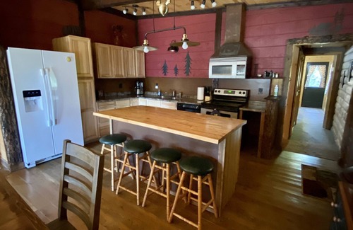 Lead Cabin | Spacious cabin off Hwy 85 with beautiful views and plenty of trailer parking.