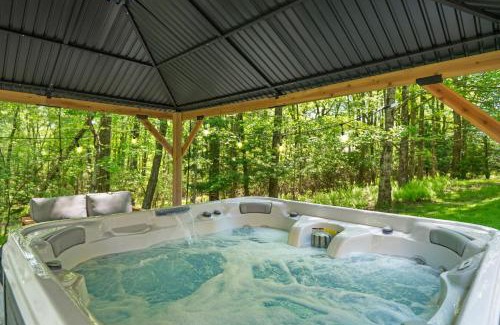 Pocono Pines House | Spacious Game Room Seclusion Hot Tub and more