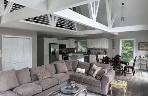 Alanson House | Spacious home, 12 miles from Nubs Nob, Harbor Springs surrounded by forest.