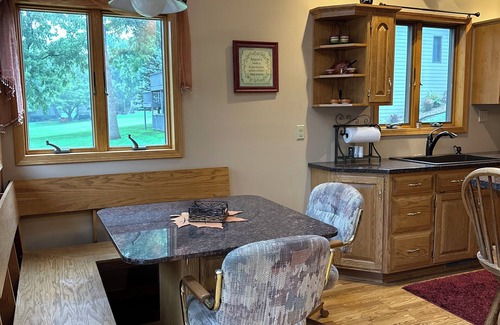 Ortonville House | Spacious home with a large deck and ample space for beautiful sunset viewing!