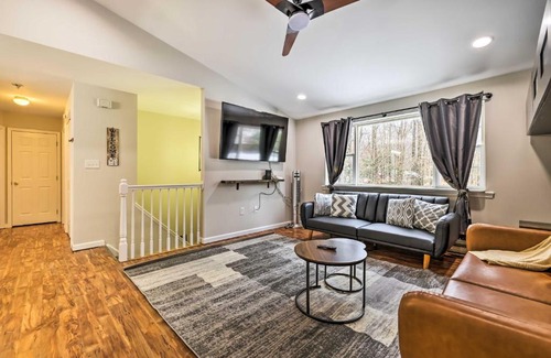 Tunkhannock Township House | Spacious Long Pond Home Game Room and Hot Tub!