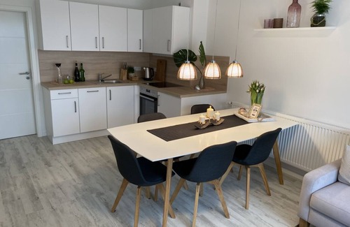 Lietzow Apartment | Spacious vacation apartment with two balconies, sauna and spectacular water views